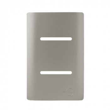Placa p/ 2 Interruptores 4x2 - Novara Aço Placa p/ 2 Interruptores 4x2 - Novara Aço